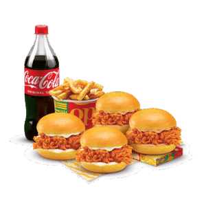 Family Deal 4 Shotgun treat Burger