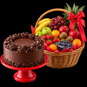Cake & Fruits Basket
