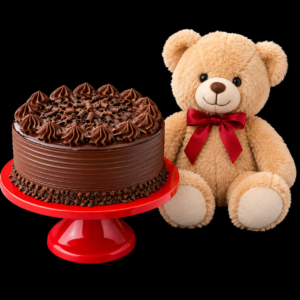 Cake & Teddy Bear