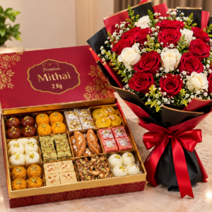Mithai Box & Bouquet