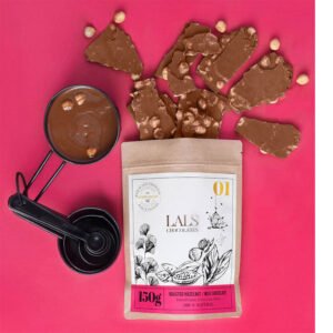 Roasted Hazelnut In Milk  Chocolate Bark Pouch