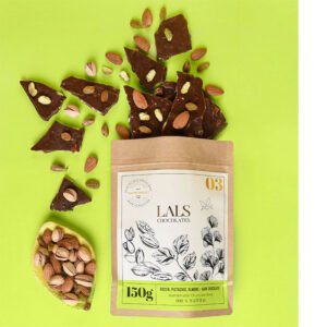 Raisins Pistachios &  Almonds In Dark Choc Bark Pouch